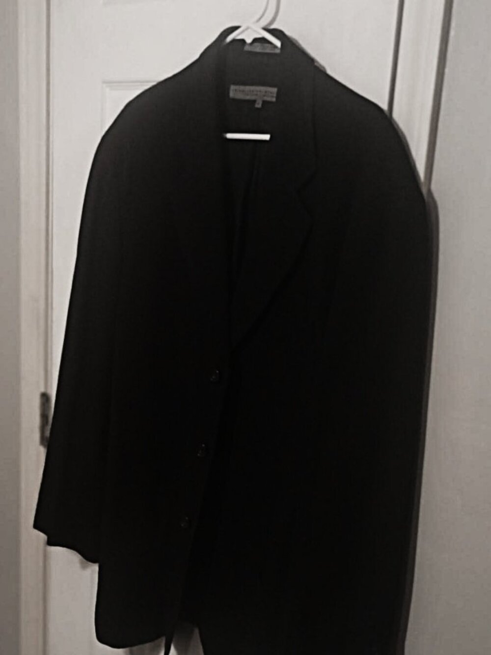 Le Collezioni Men 3 Button Black Blazer  XL
